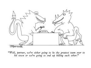 charles-barsotti-well-partner-we-re-either-going-to-be-the-greatest-team-ever-to-hit-tow-new-yorker-cartoon